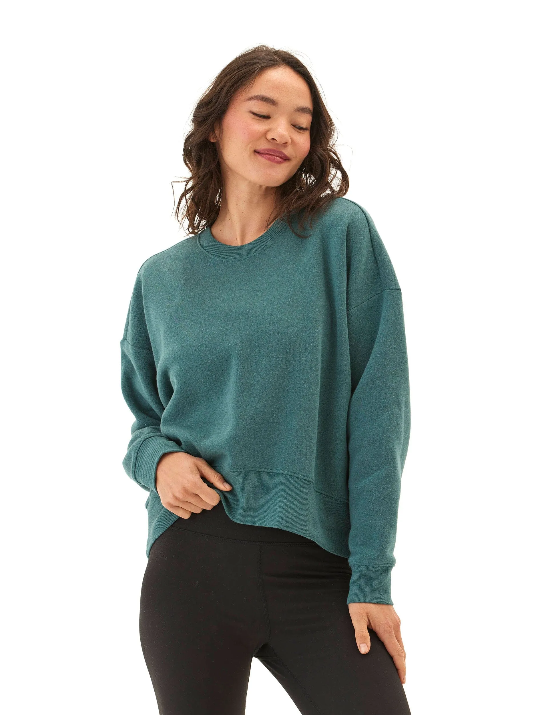 Light Padding Weekend Casual Fit Naia Triblend Fleece Pullover