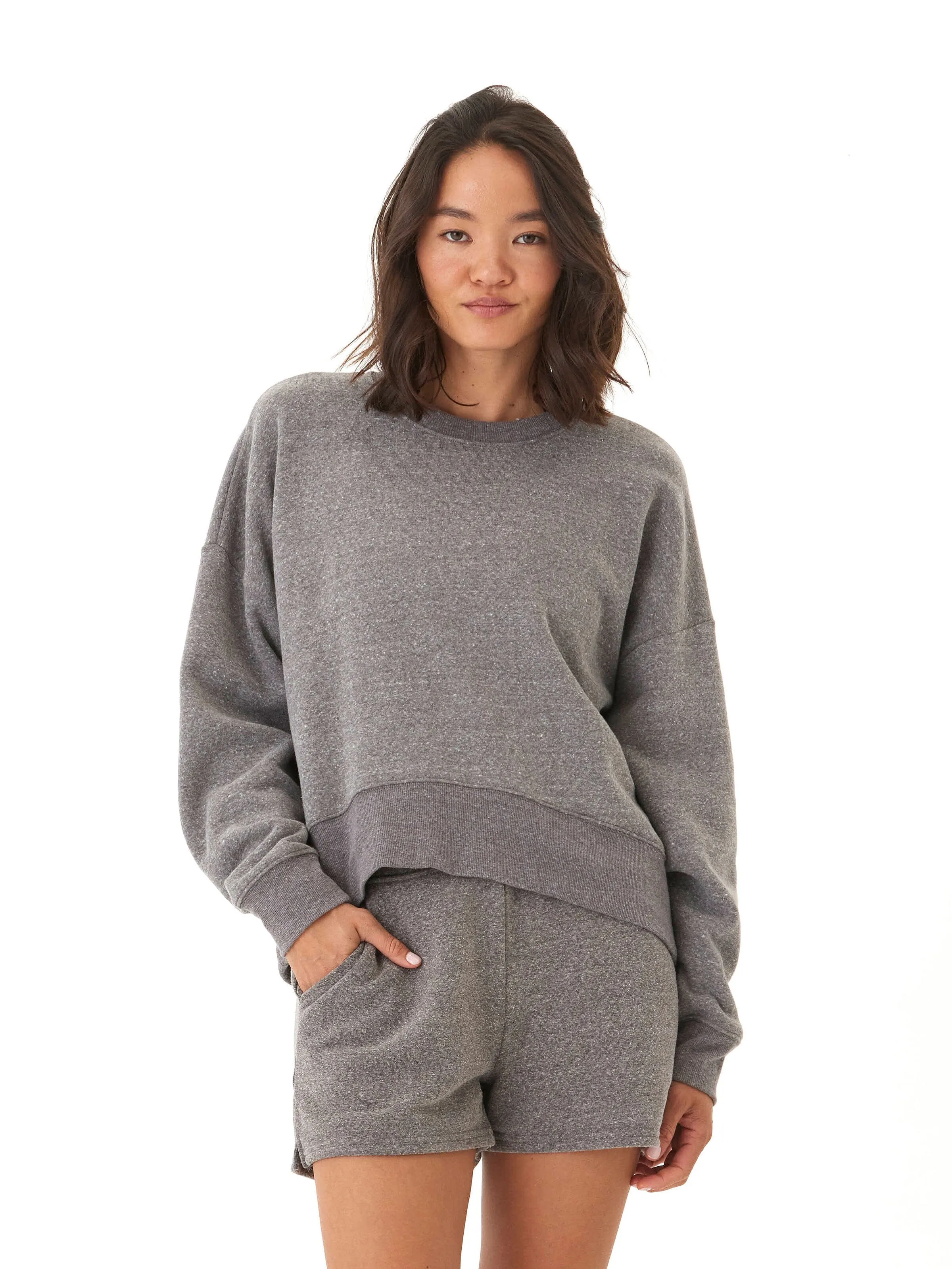 Versatile Layering Options Naia Triblend Fleece Pullover