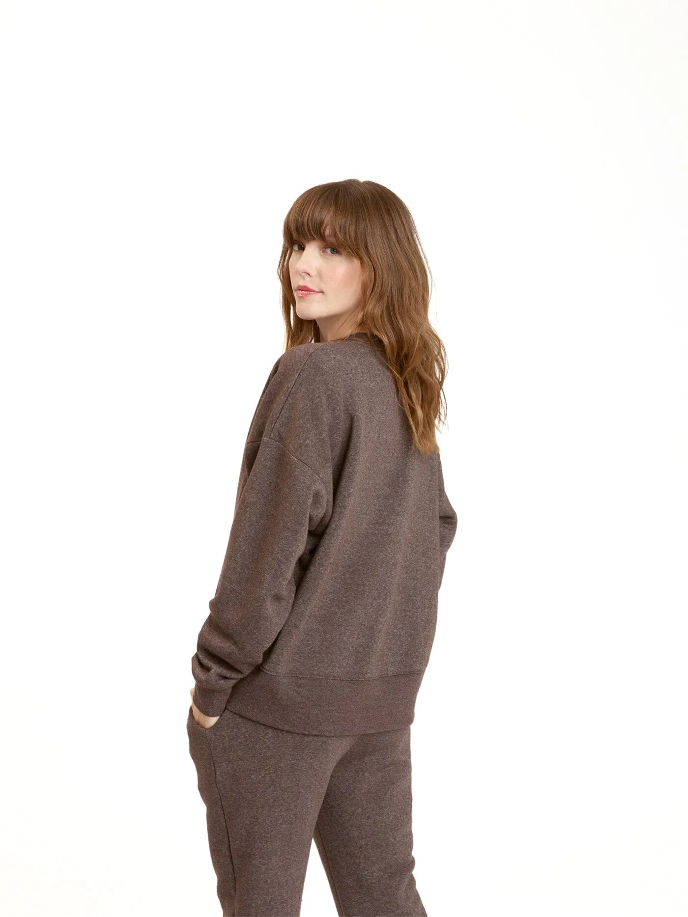 Naia Triblend Fleece Pullover Subtle Texture