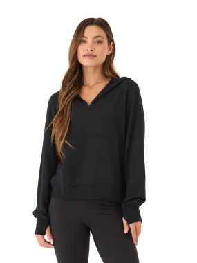 Elegant Evening Natia Feather Fleece 1/4-Zip Hoodie