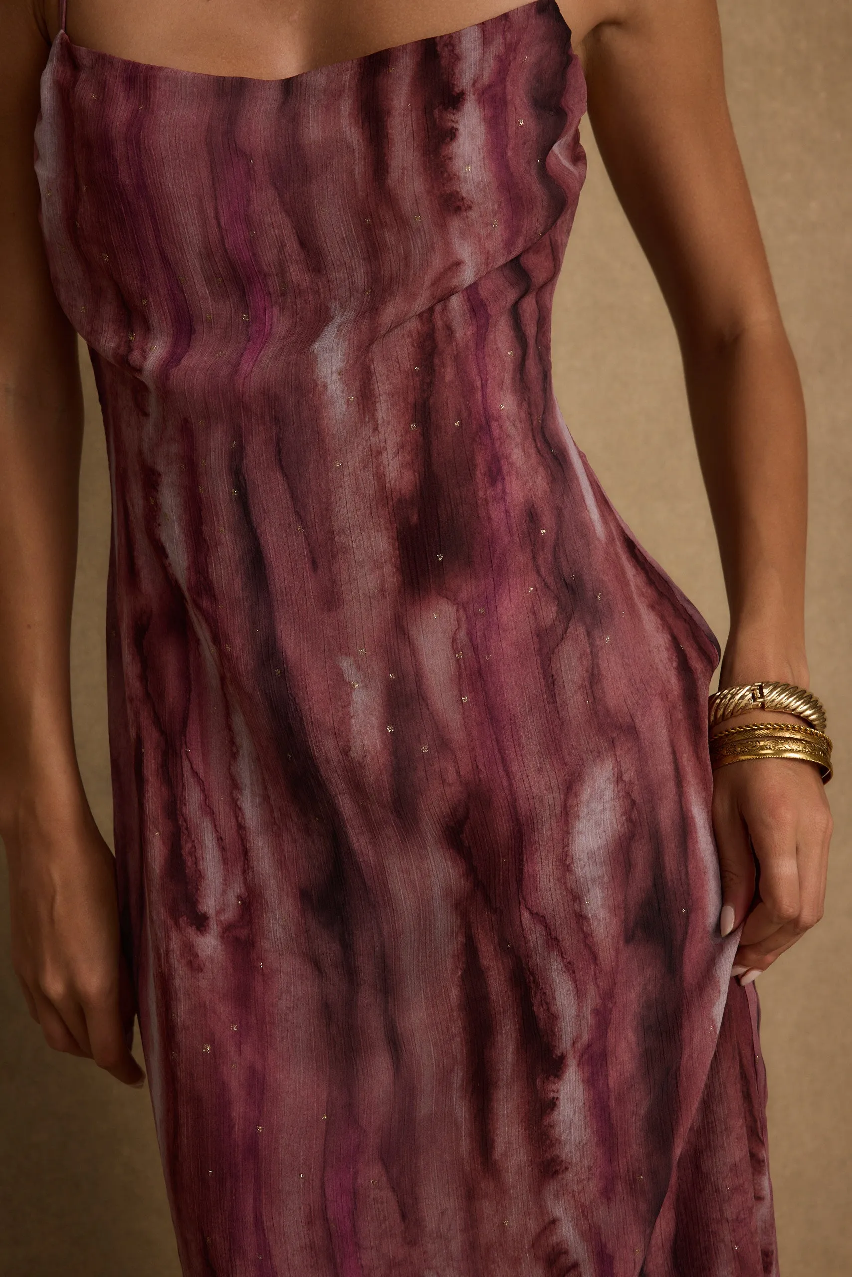 Elegant Layer Nerissa Berry Chiffon Maxi Dress