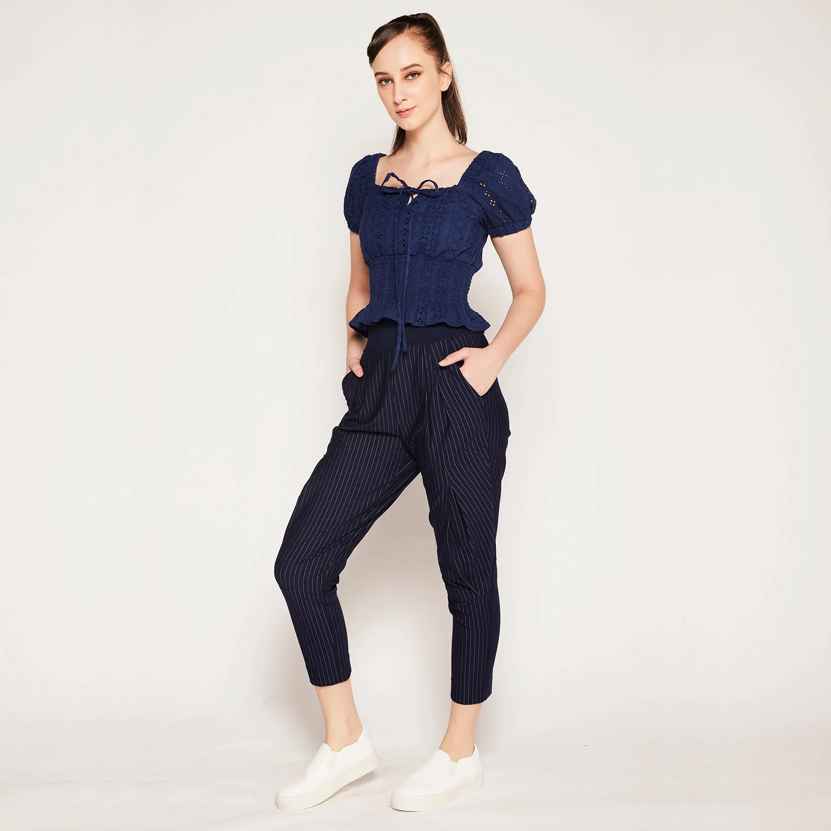 Stripe knit pants Affordable Beach Day