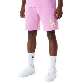 New Era LA Dodgers MLB Pastel Elasticated Shorts - Pink fade - resistant Breezy Design