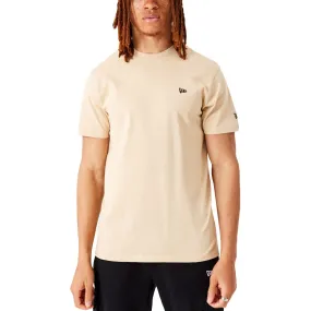 New Era Mens Essentials Short Sleeve T-Shirt - Beige Heat Regulating Fabric