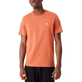 New Era Mens Essentials Short Sleeve T-Shirt - Brown SweatWicking Fabric