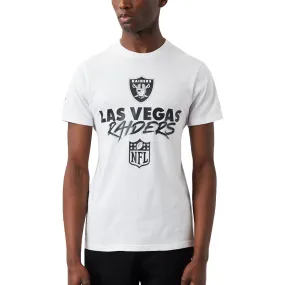 ThermalRegulationLayer AntiOdorTreatment New Era Mens Las Vegas Raiders NFL Script T-Shirt - White