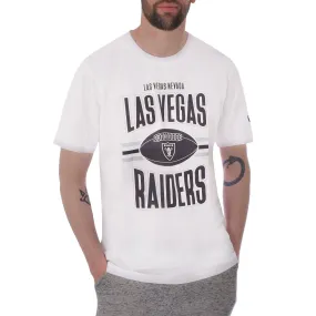 New Era Mens Las Vegas Raiders Team Logo T-Shirt - White Comfy Fit