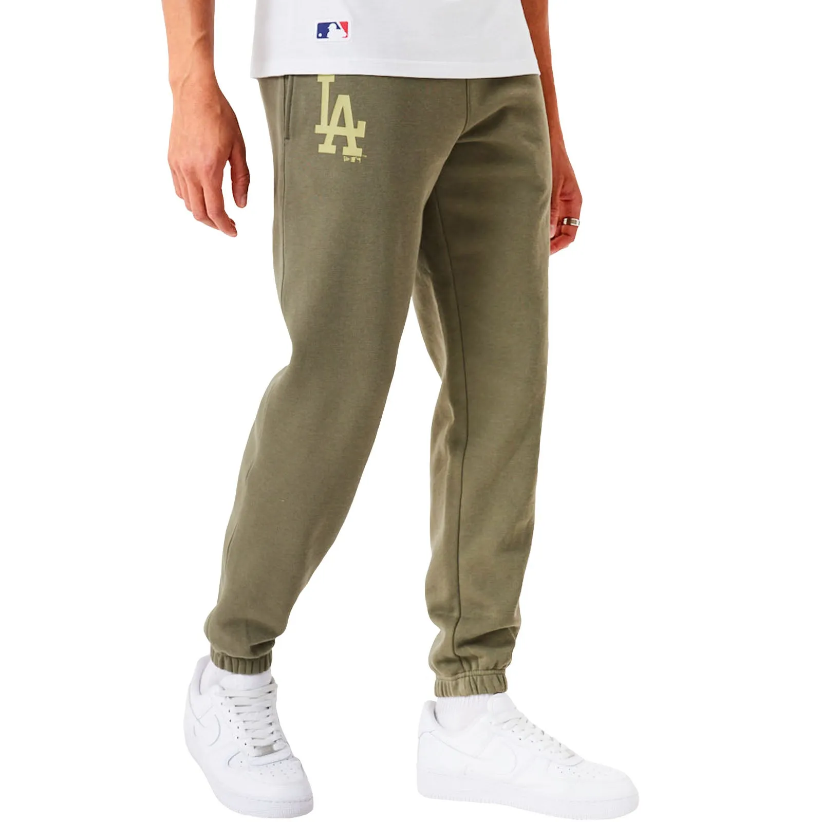 New Era Mens Los Angeles Dodgers League Essentials Joggers - Green AntibacterialCoating Core Support