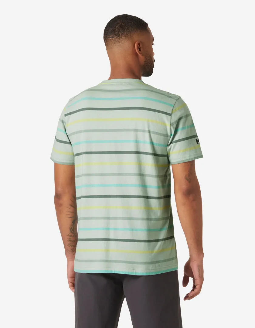 NEWPORT T-SHIRT 2.0, Green Mist Multistripe Winter Hoodie