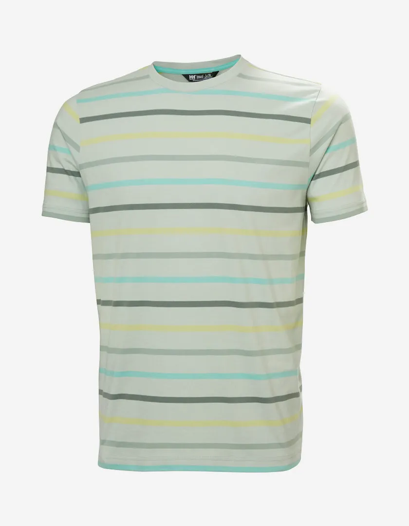 Compression Fit Engineering NEWPORT T-SHIRT 2.0, Green Mist Multistripe