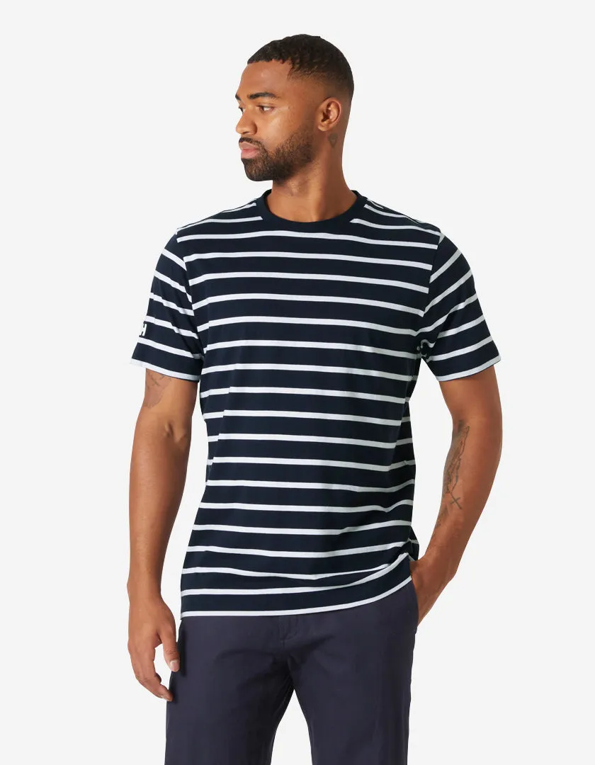NEWPORT T-SHIRT 2.0, Navy Stripe Ultraviolet Protection Fabric Water resistant coating