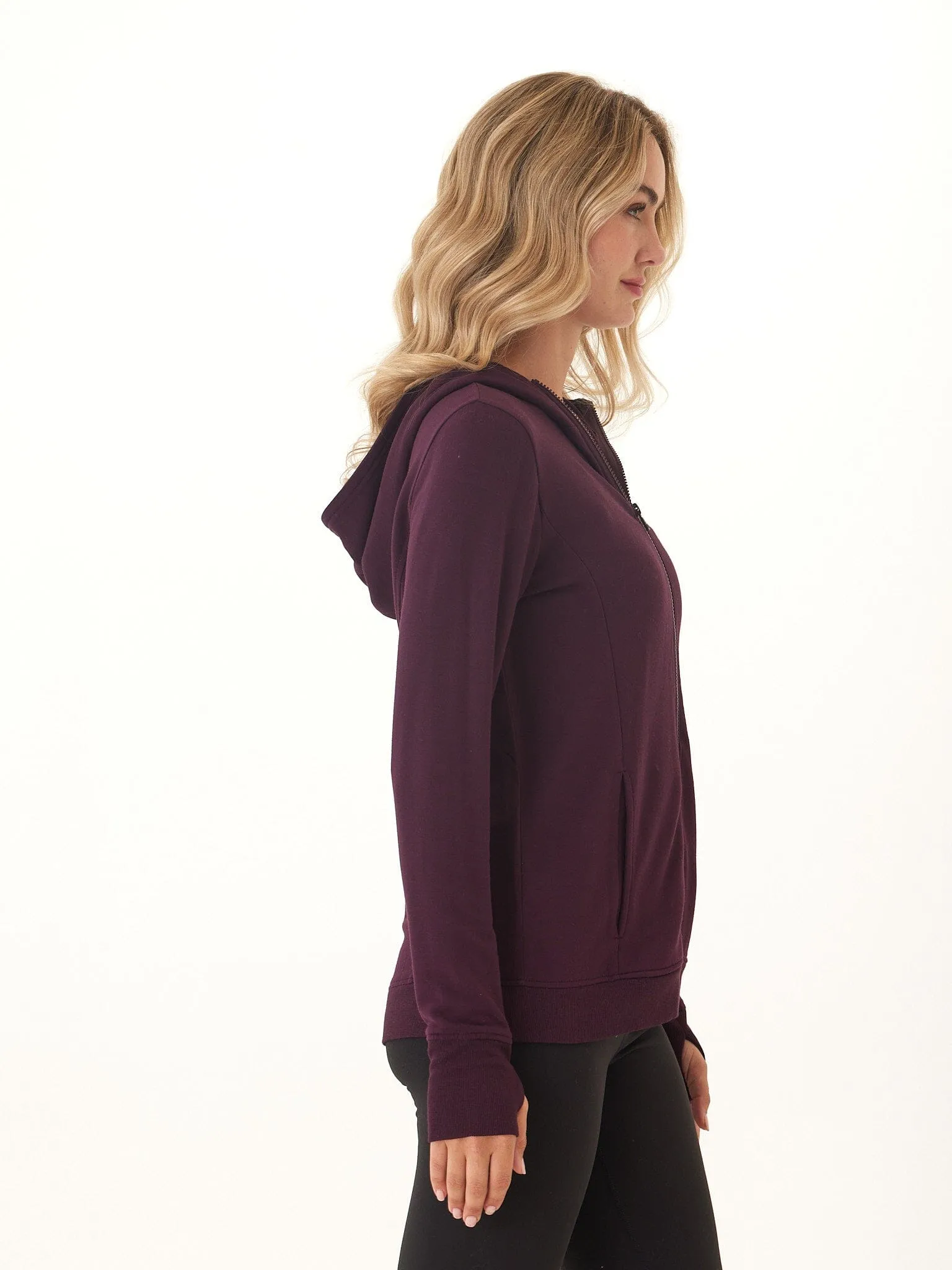 Hypoallergenic fabric Neyra Feather Fleece Zip Hoodie