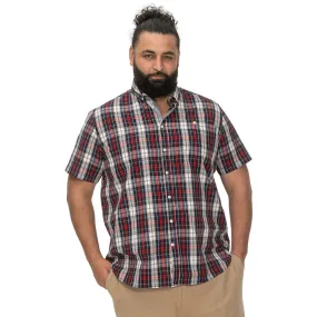 Eco Dye Technique D555 Mens Shields Big & Tall Checked Short Sleeve Shirt