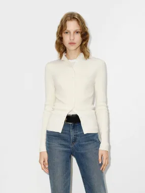 Faux Placket Slim Knit top Effortless Comfort Cold Weather Fashion