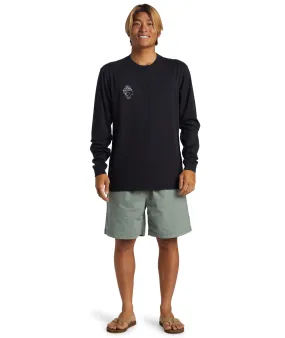 Printed Blouse Quiksilver Mens Alex Kopps Can Graphic Print Long Sleeve T-Shirt
