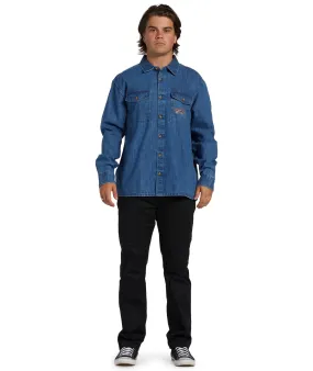 Water Repellent Finish Seamless Shoulder Construction Billabong Mens Bong Days Long Sleeve Shirt