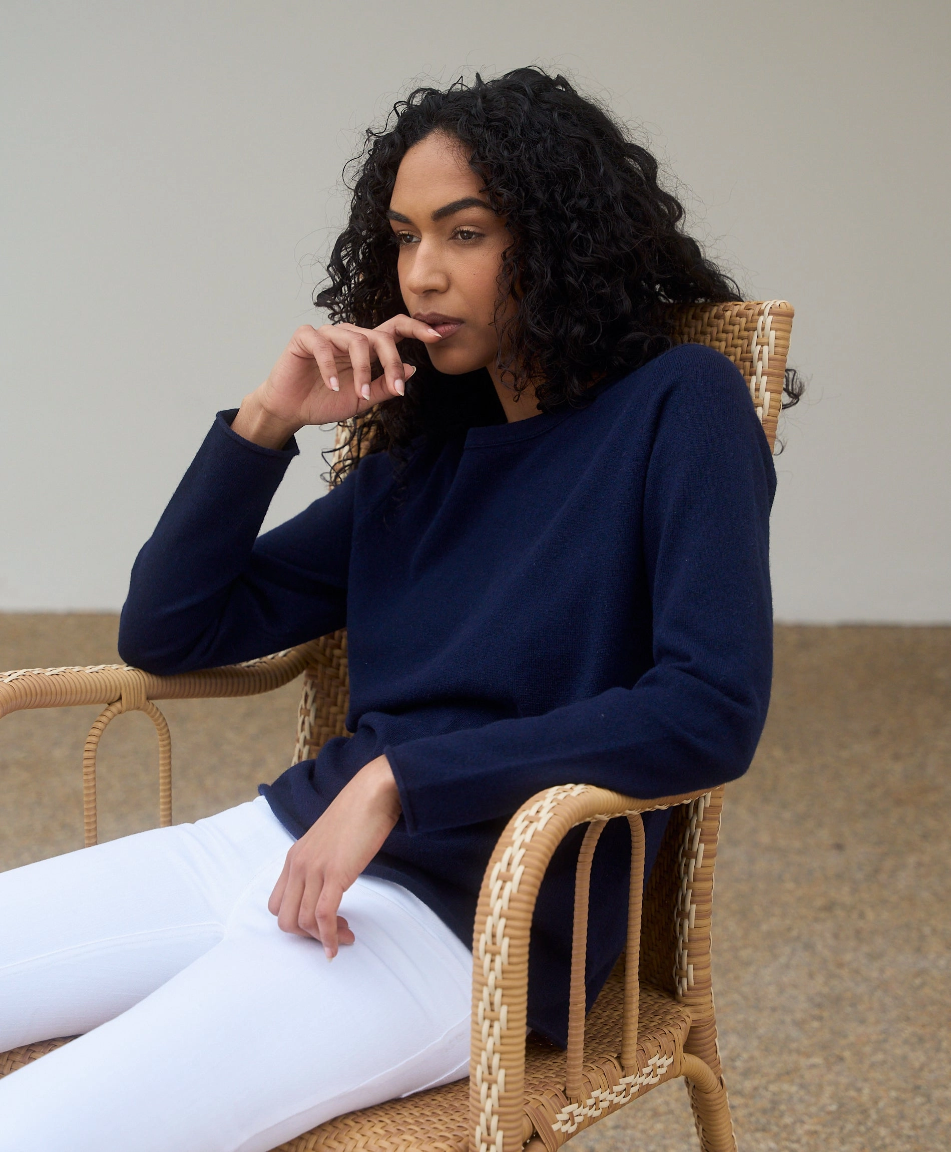Street Casual Style Microfiber softness Emily Crewneck