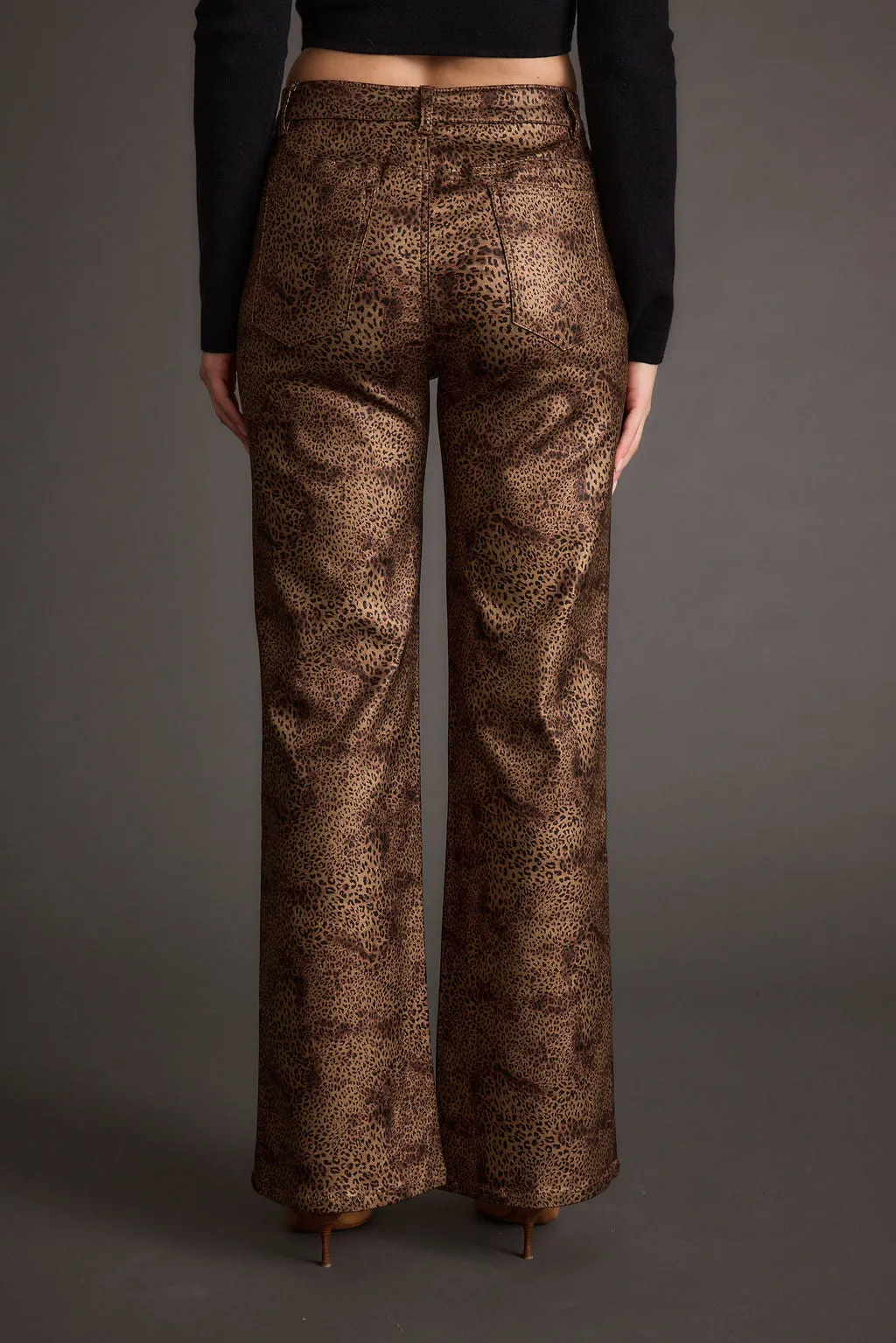 After Hours Coated Leopard Pants Anti Pilling Treatment Smart Layering