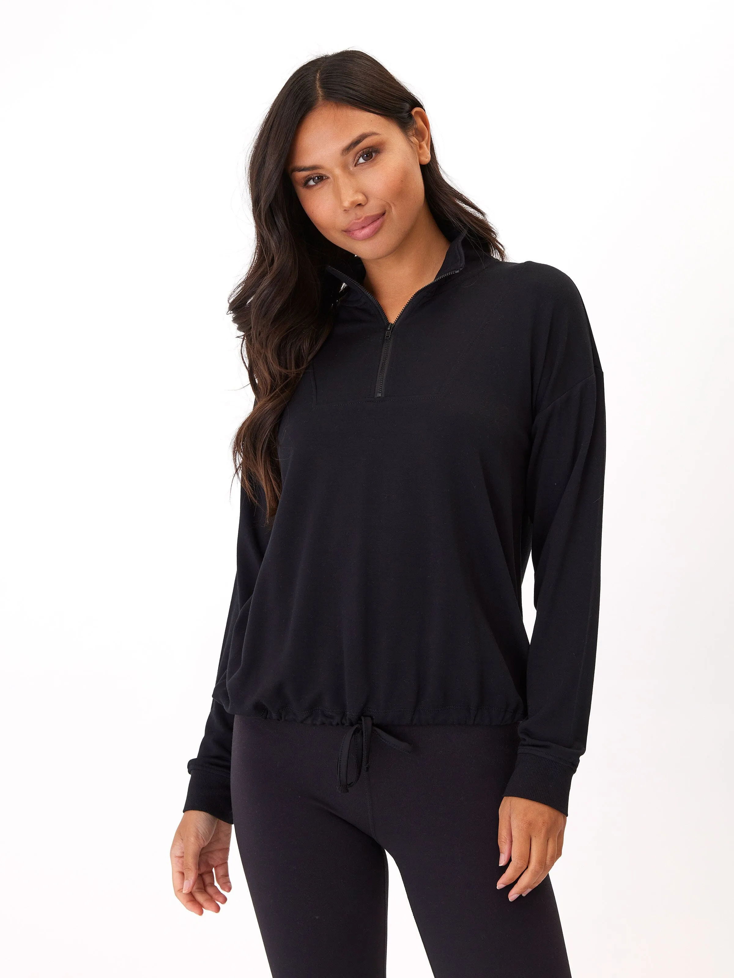 Stretch Comfort Nyla Feather Fleece Half Zip Pullover