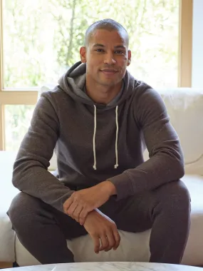 Minimal Detailing Triblend Pullover Hoodie