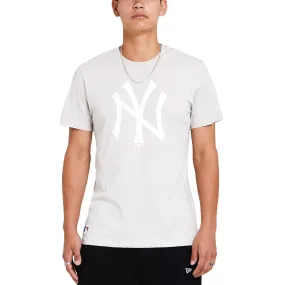 New Era Mens New York Yankees Seasonal Team T-Shirt - Stone Modular Layering System BambooBlend