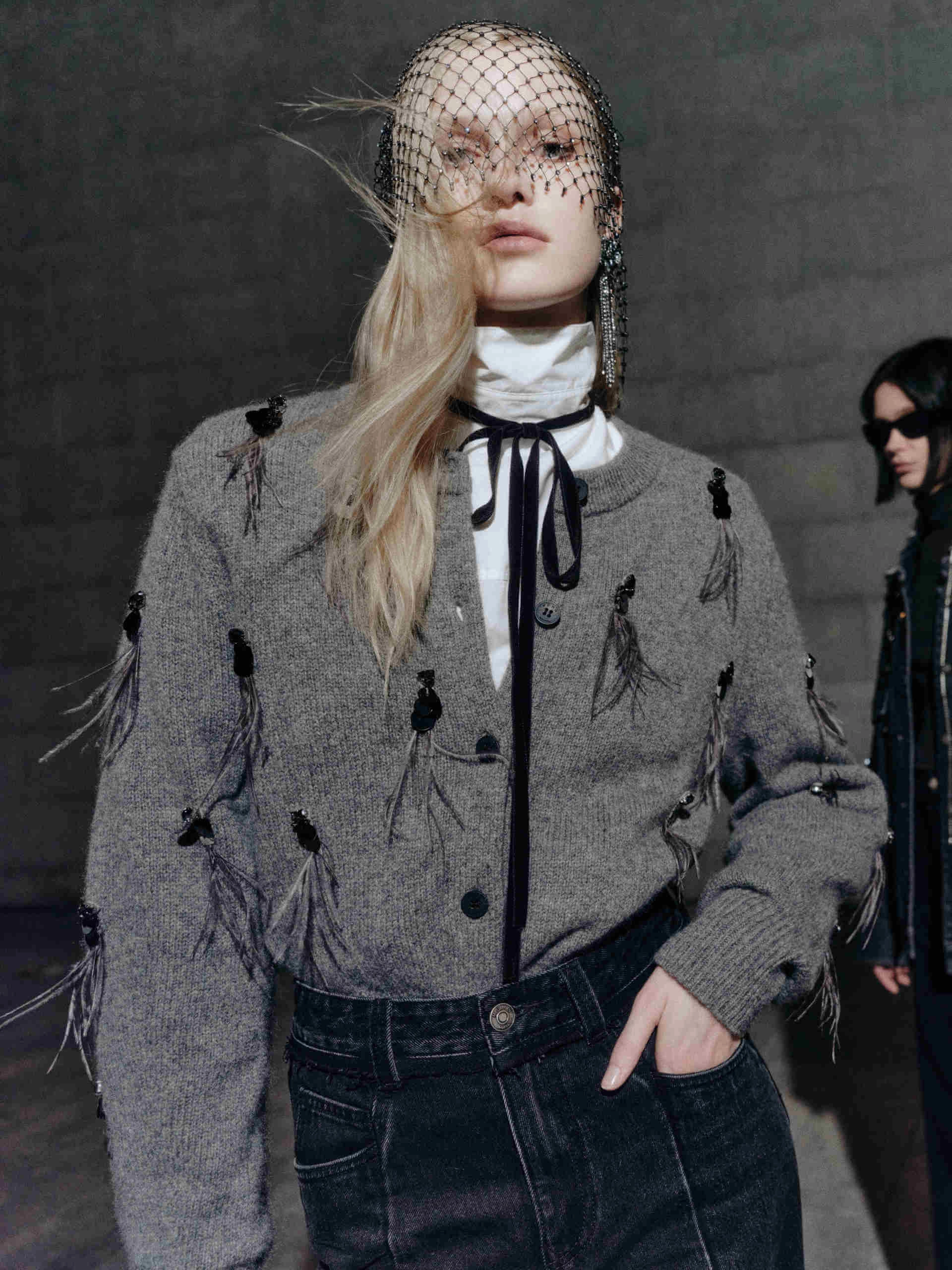 Water Repellent Treatment Evening Wear Soft Yak Knitted Cardigan