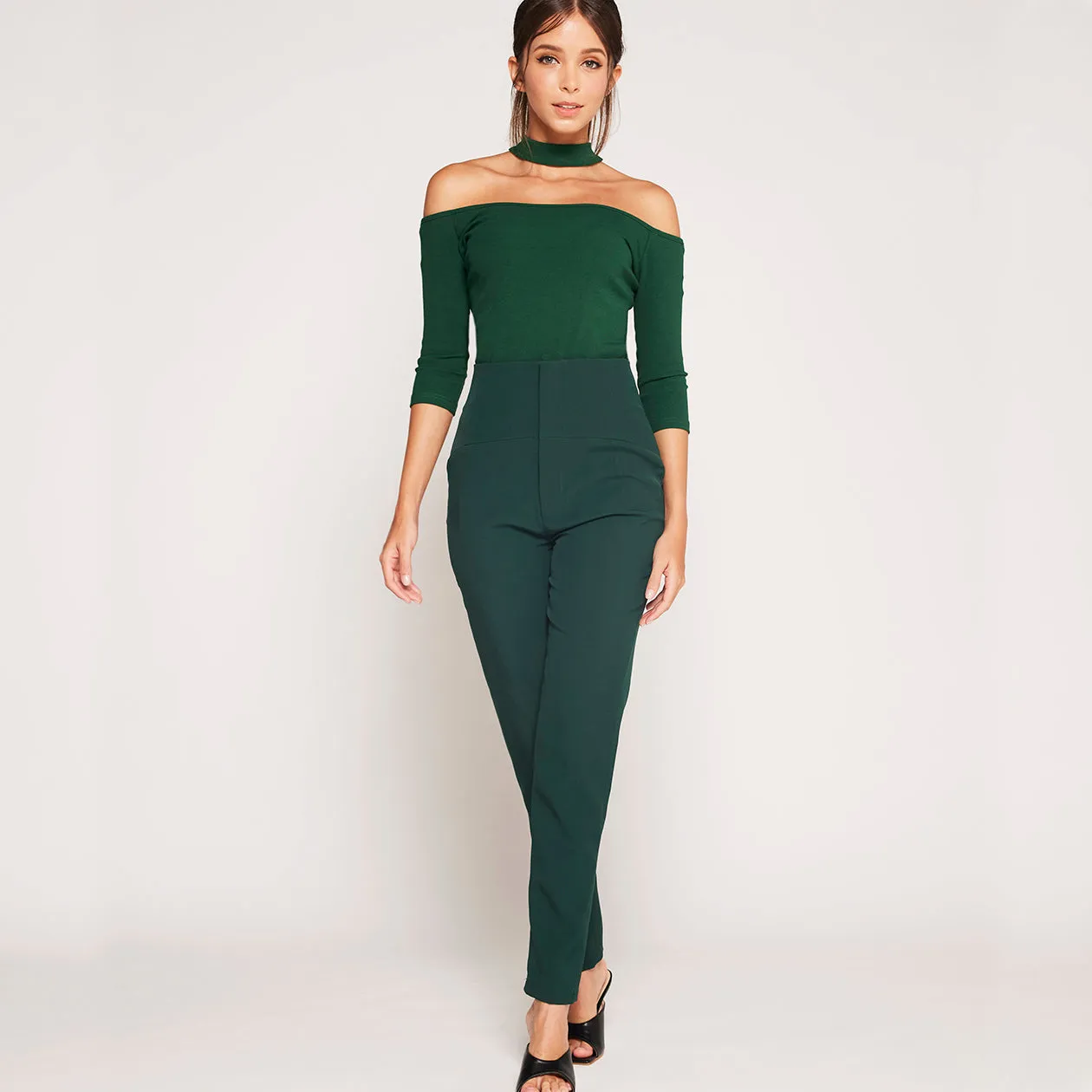 High waisted Skinny Pant Fit Layer Suitable Fit