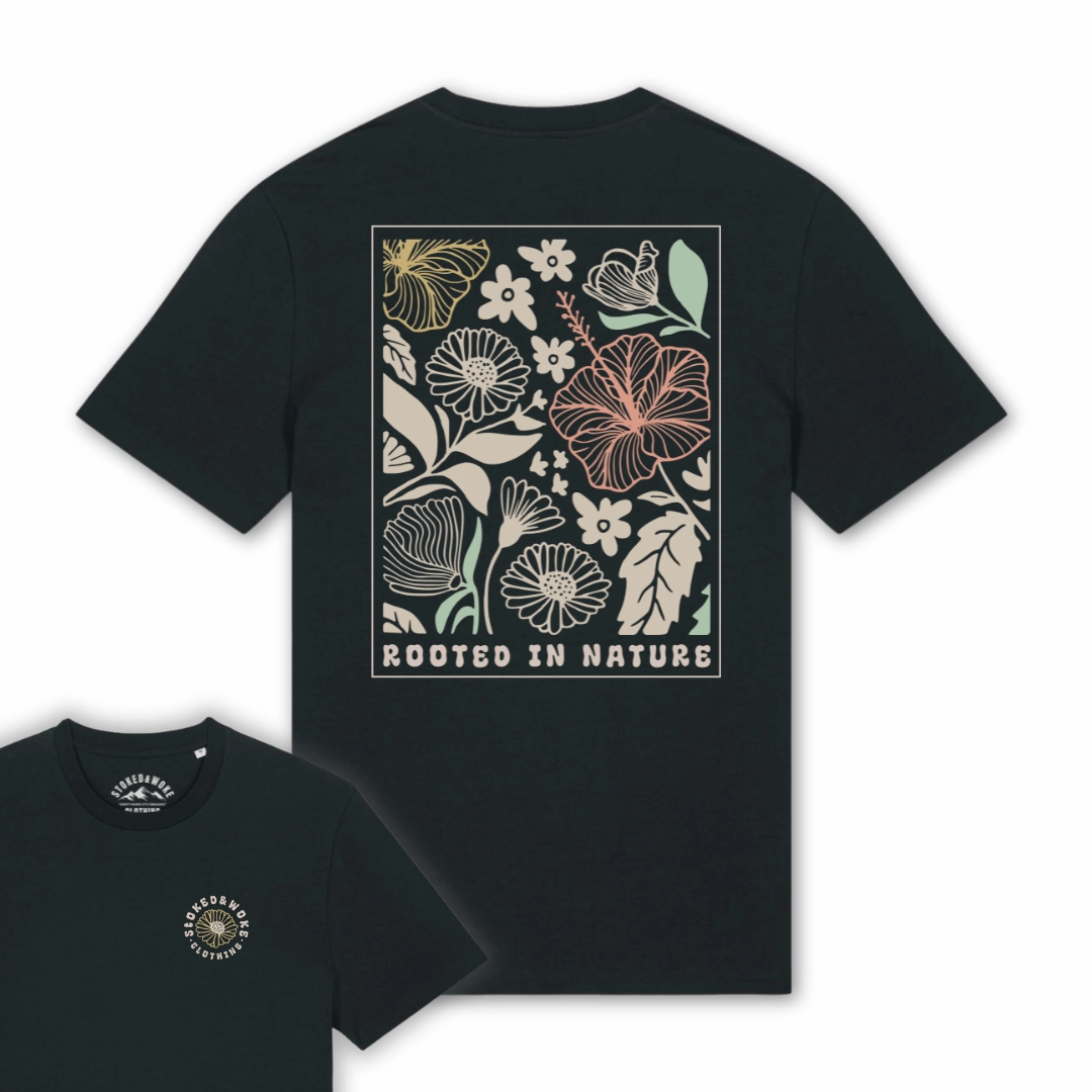 Organic "Rooted in Nature" Tee Beach Outfit