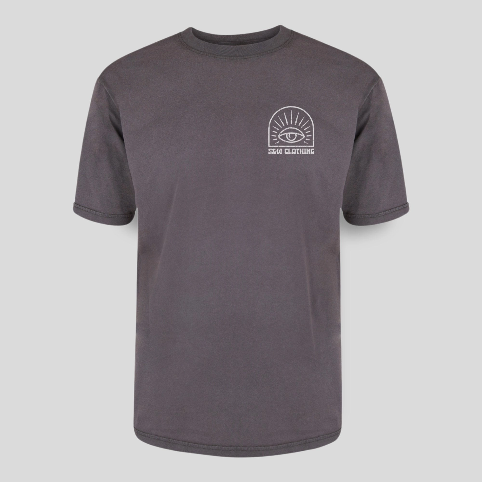 Relaxed fit wear Lightweight Weave Over-sized "Eye" Stone-wash Tee