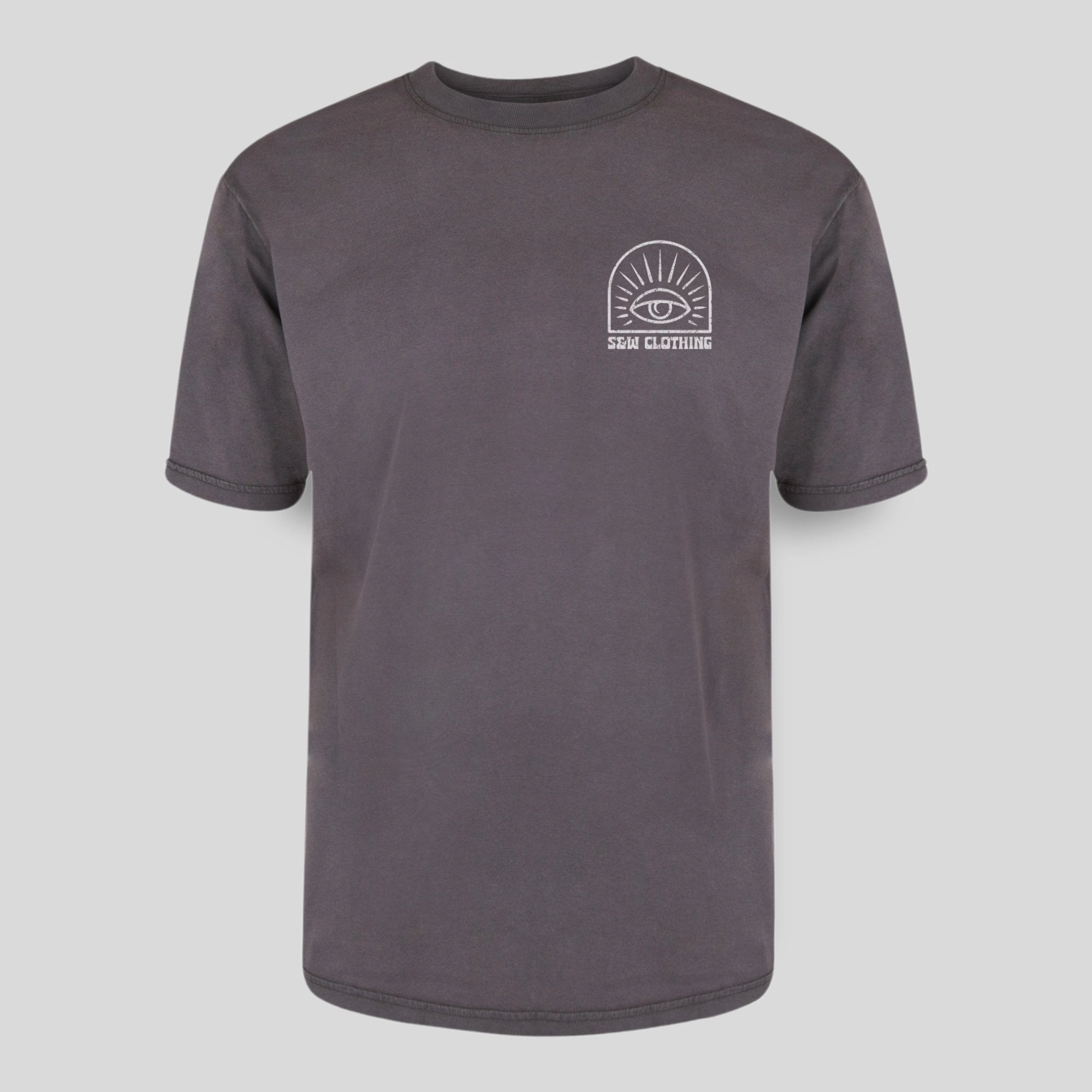 Over-sized "Eye" Stone-wash Tee Outdoor Adventure