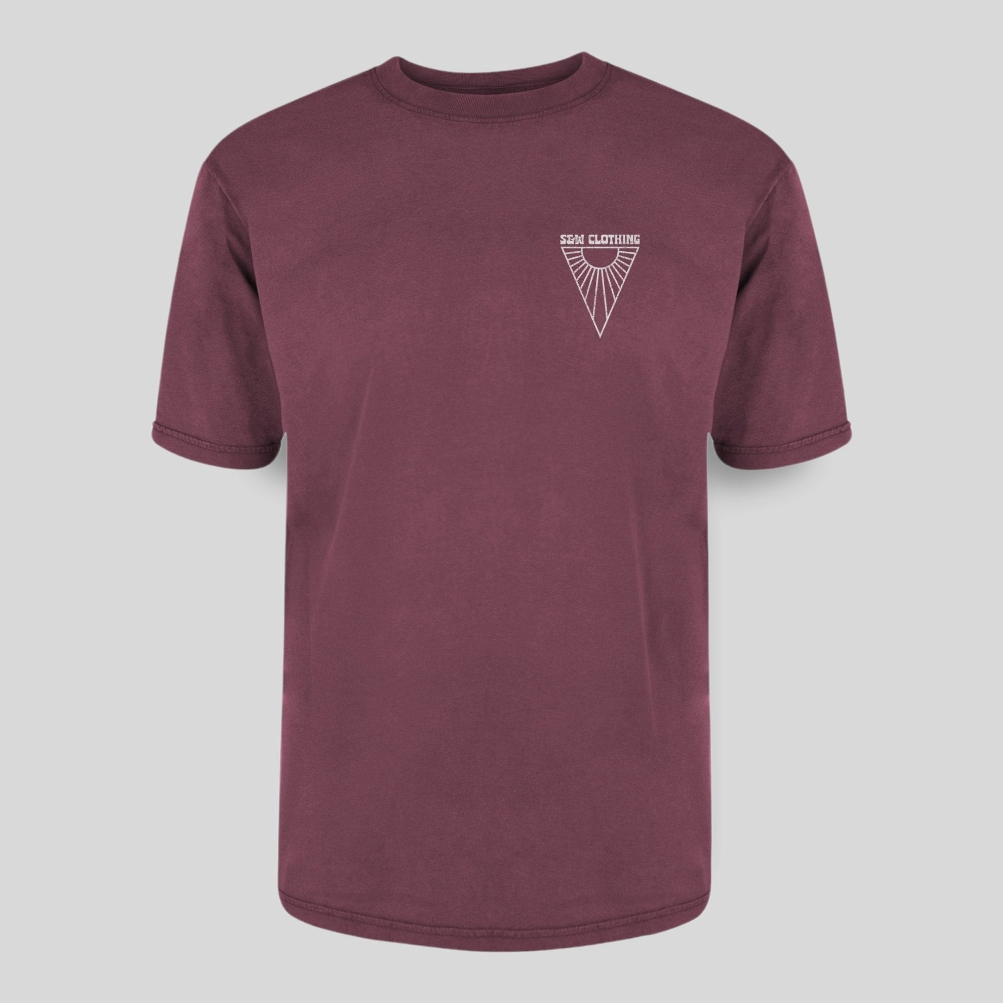 Smart Wear Fit For Comfort Over-sized "Sunrise" Stone-wash Tee