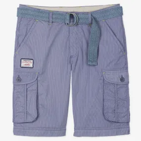 OXBOW Mens Orpek Bermuda Cotton Cargo Shorts with Belt tall size multiple pockets