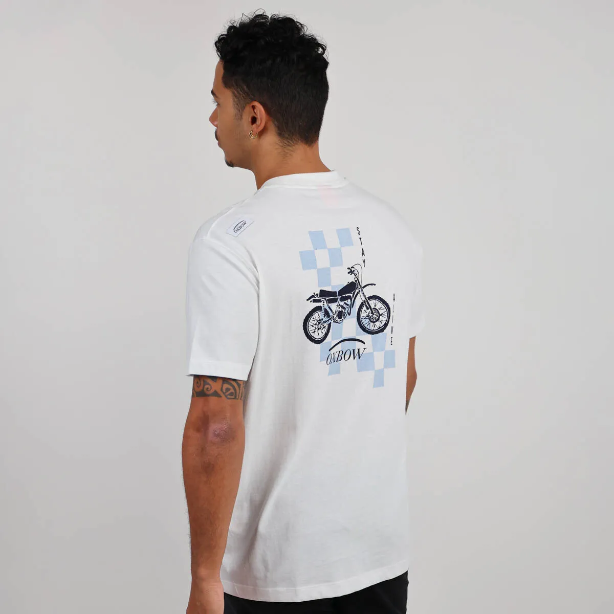 OXBOW Mens Tautira Short Sleeve Crew Neck T Shirt Weighted Hem All-Purpose