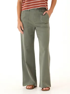 Layer Ready Pamela Stretch Twill Wide Leg Pant