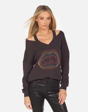 Patricia Rainbow Lip Outline Pullover type Sheet