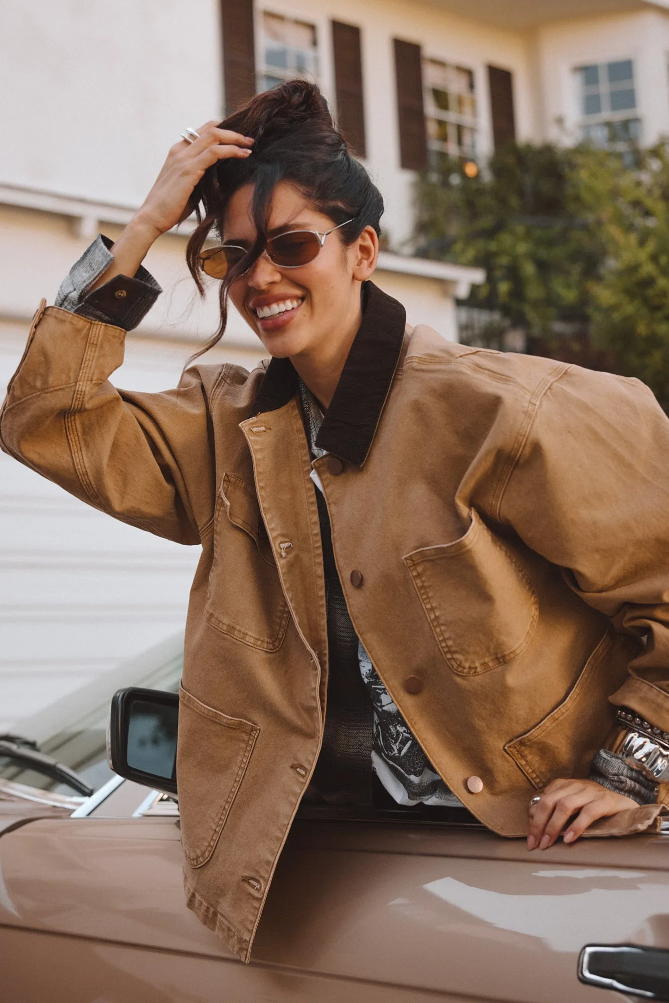 Harbor Khaki Barn Jacket Soft color Mesh