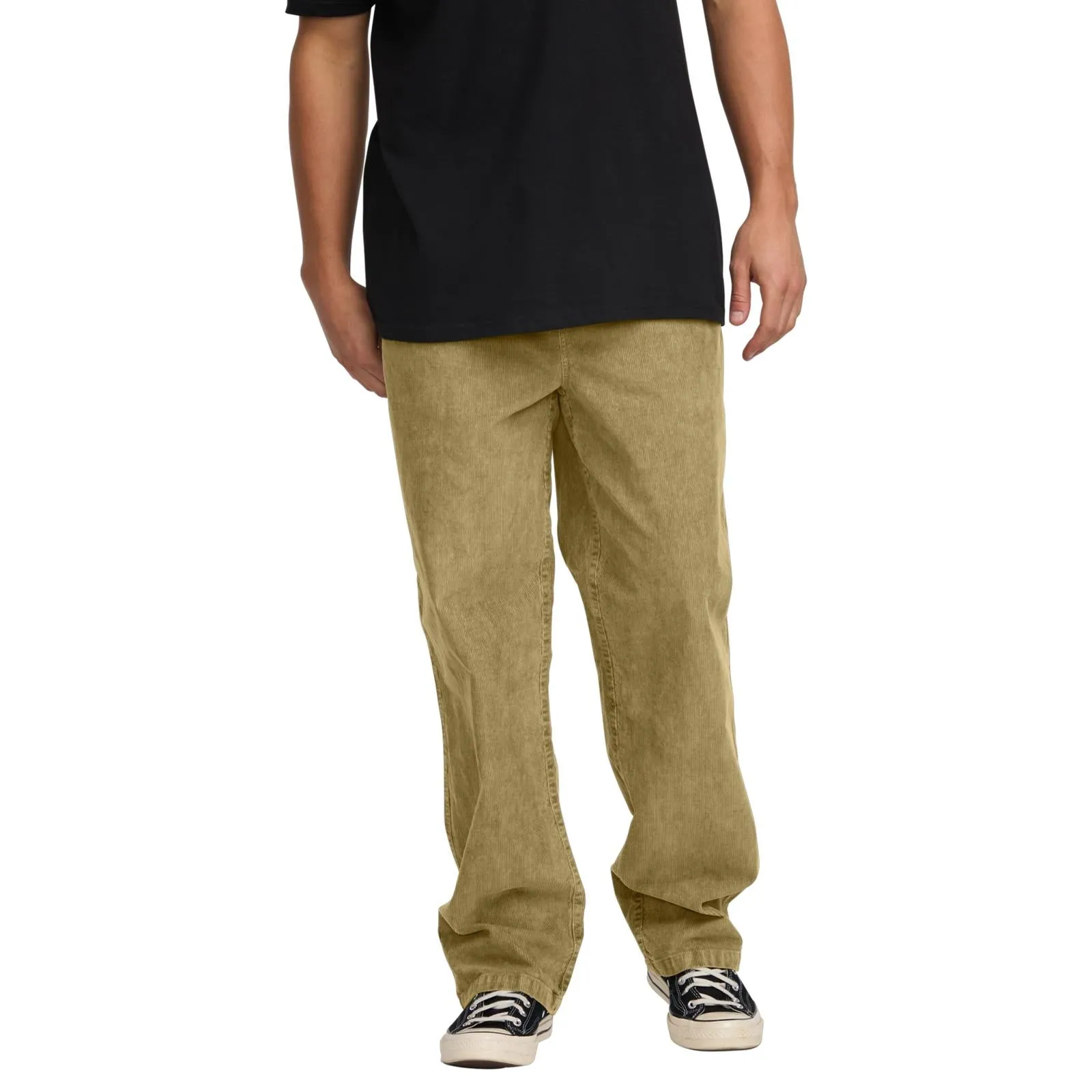 HighRiseWaistband Sporty Cut Billabong Mens Larry Corduroy Trousers