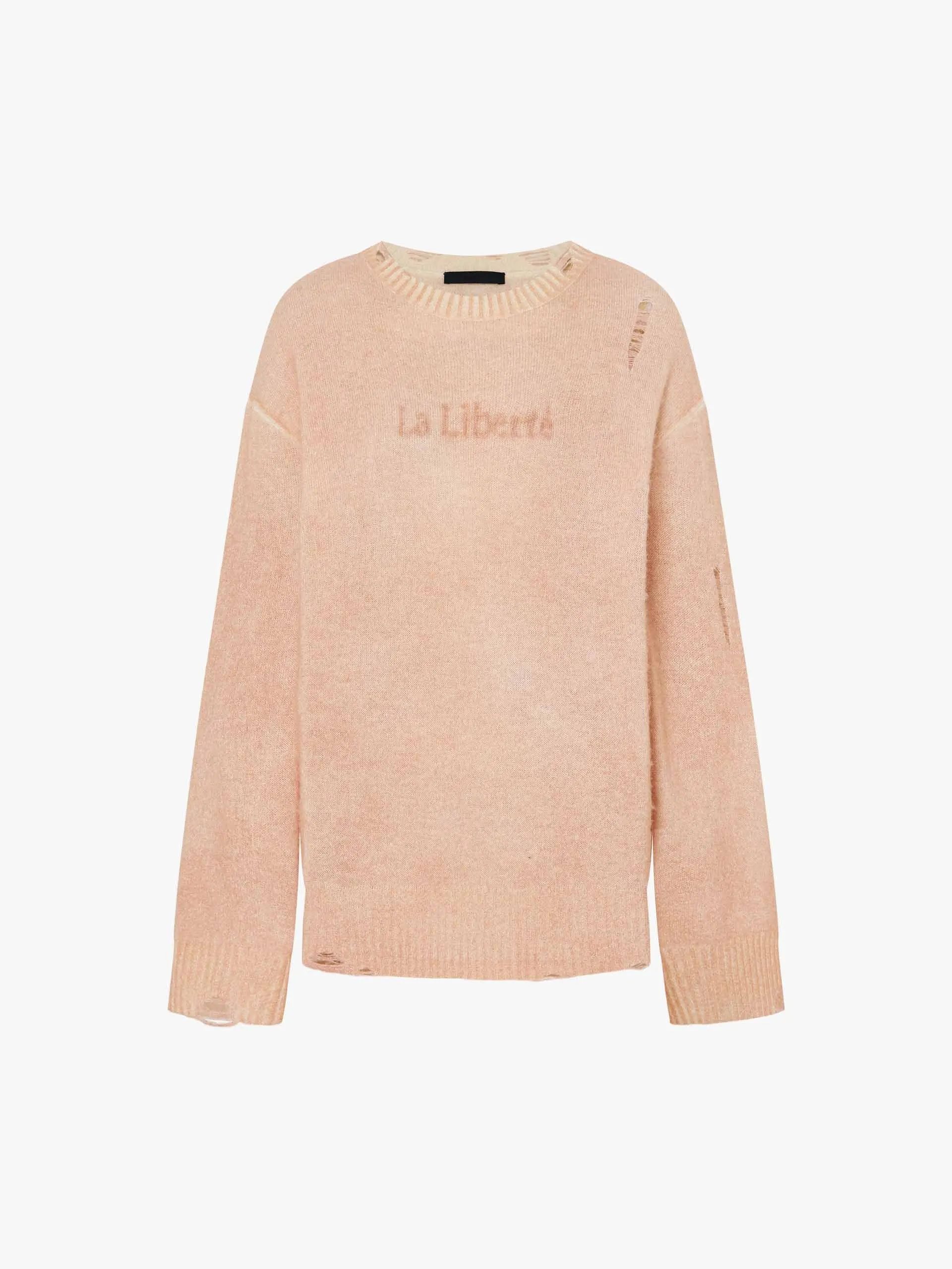 Faded Distressed Sweater Comfortable fit