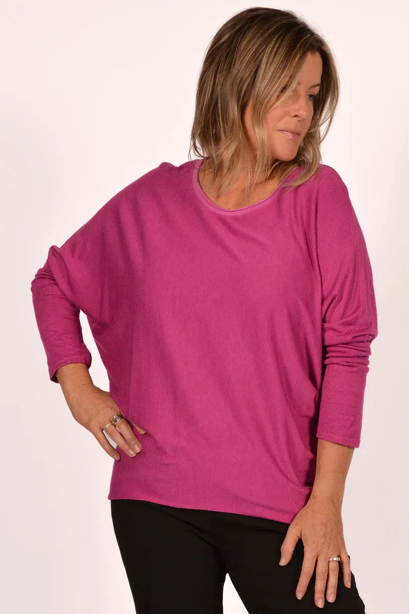 Boatneck Top Multipanel Construction All Day Softness