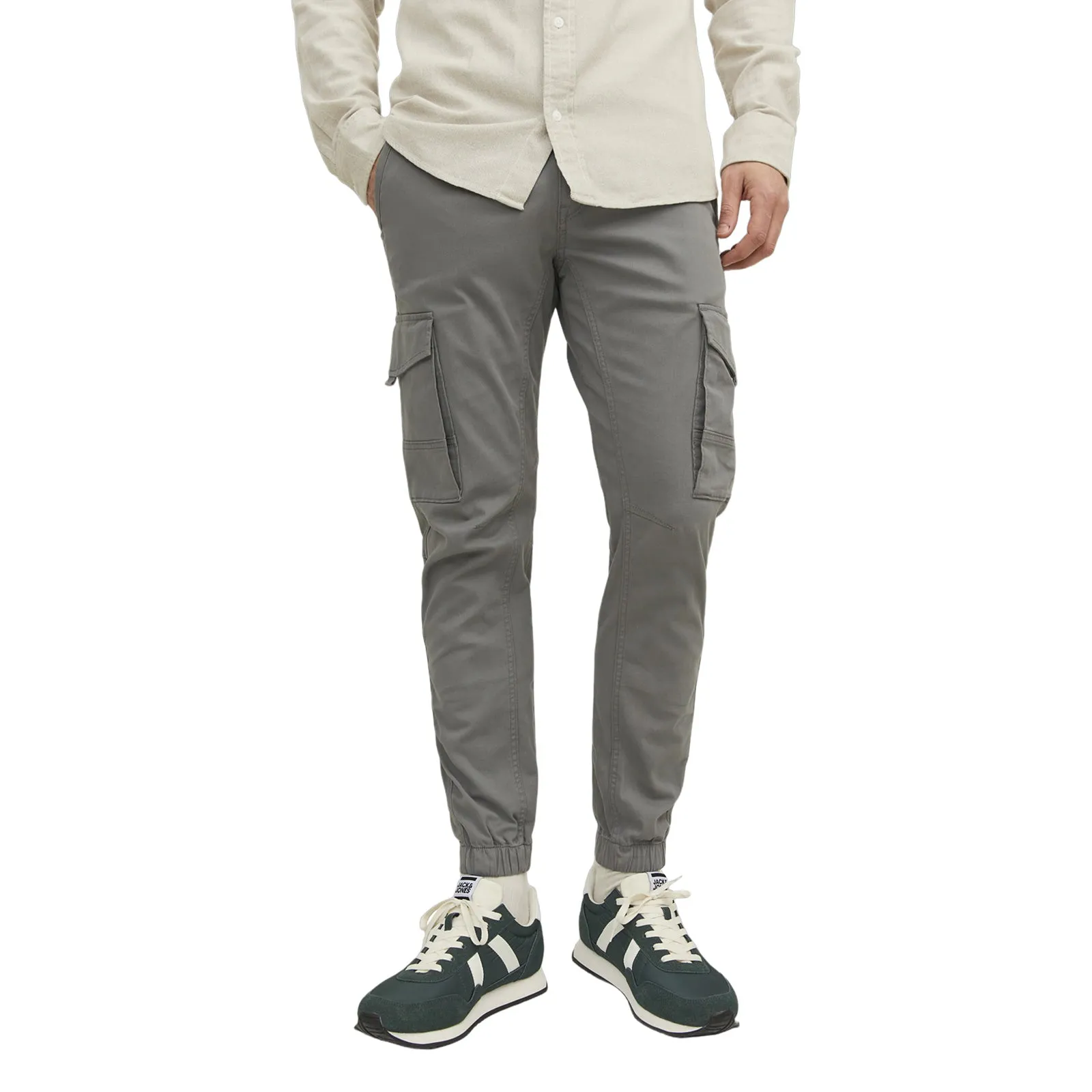 Easy Layer Stretch Waist Jack & Jones Mens Paul Flake Slim Fit Cargos