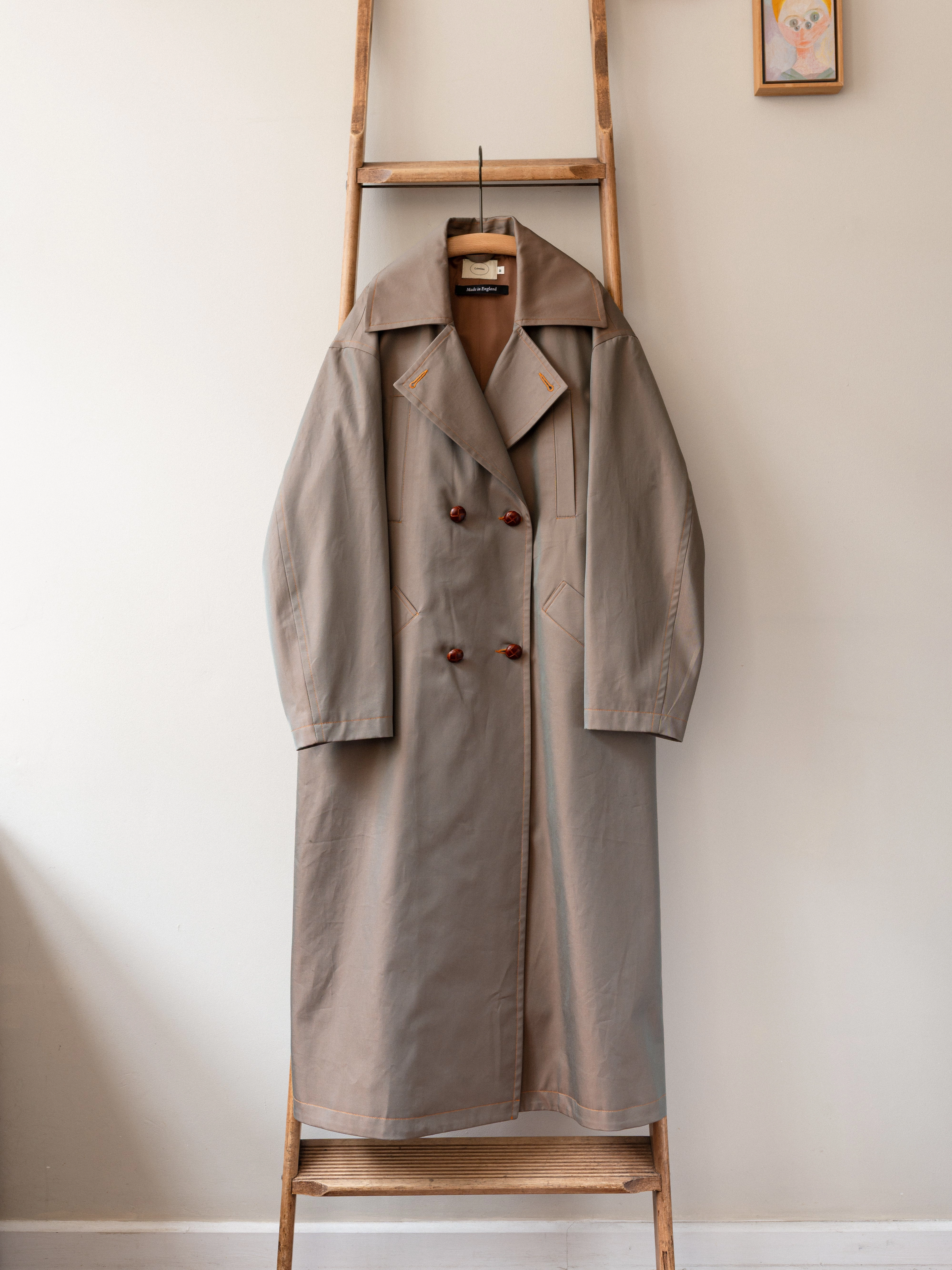 AntiPillingFinish Long Peacoat Gabardine / Khaki