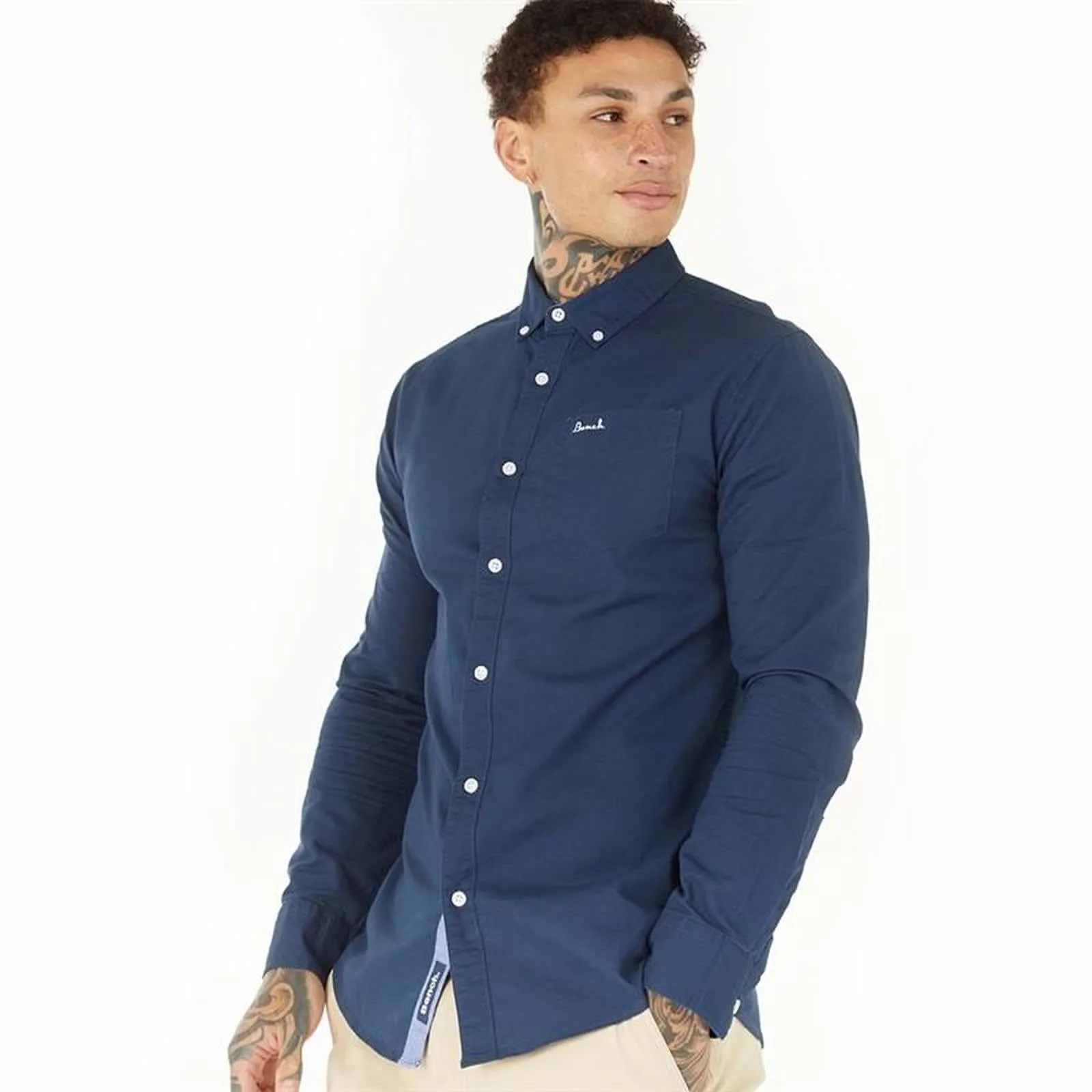 adult clothing High-End Fabric Bench Mens Oxford Button Down Shirt