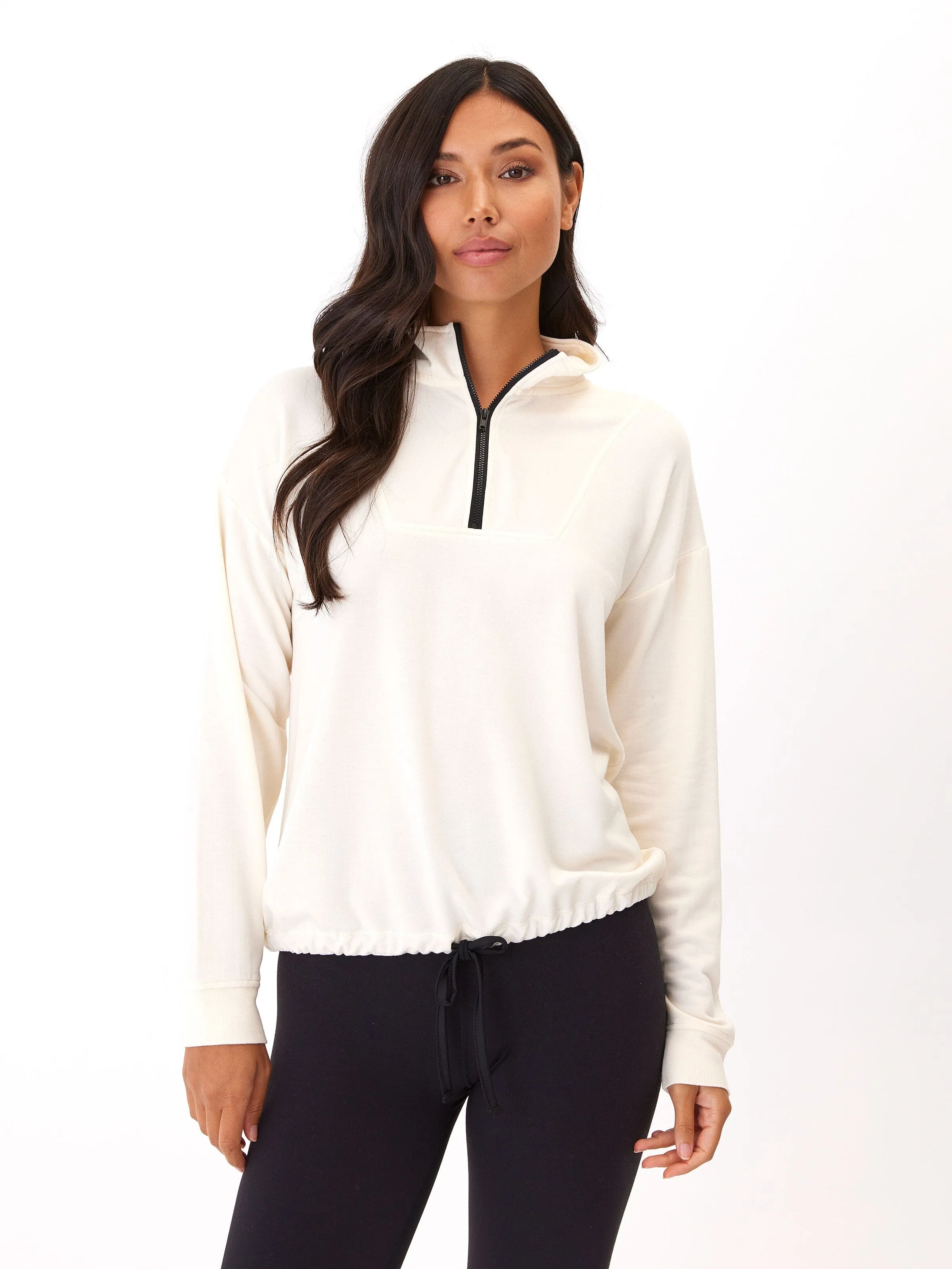 Odor Resistant Nyla Feather Fleece Half Zip Pullover