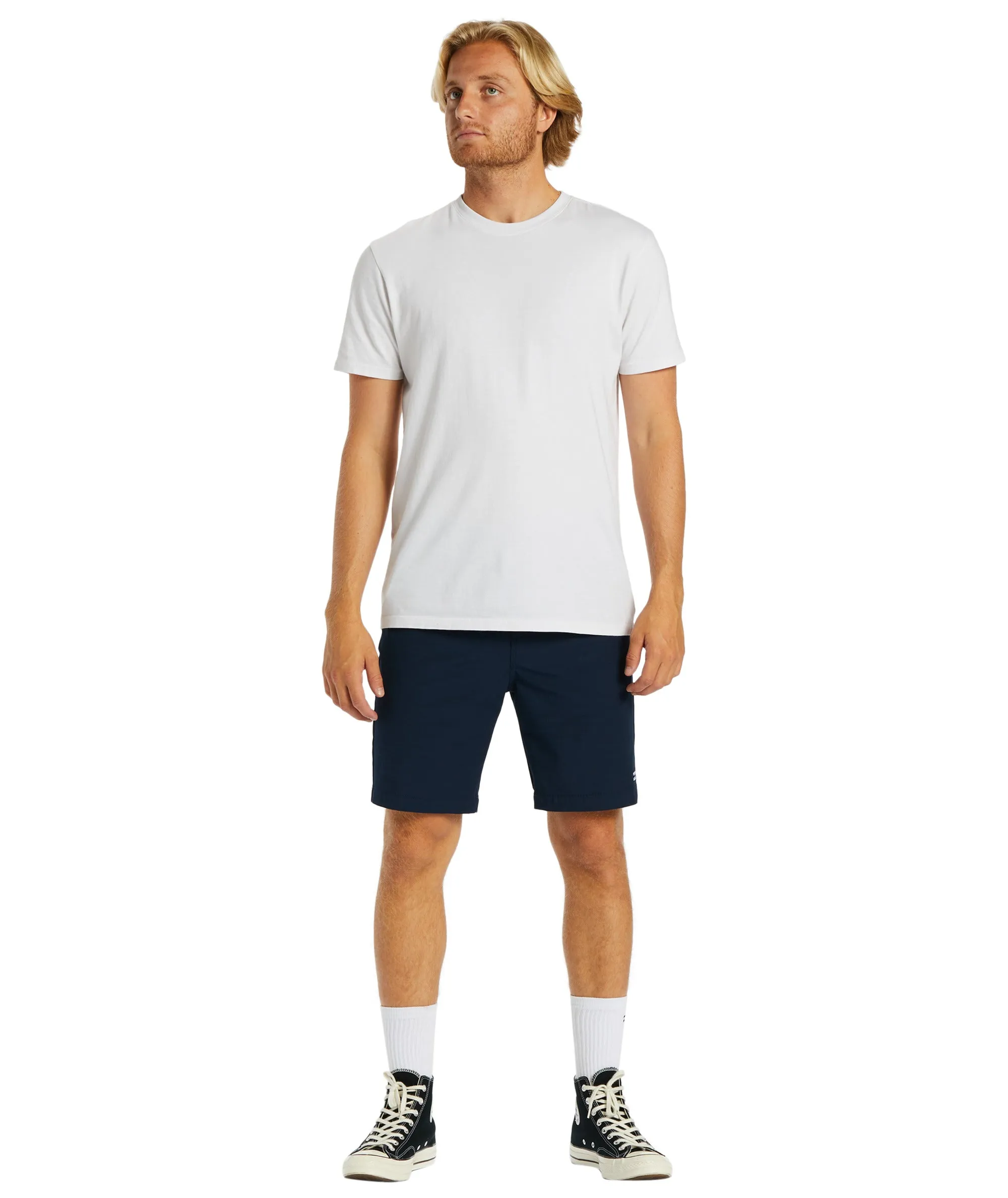 Billabong Mens Crossfire Solid 20" Submersible Walk Shorts Flex Waist System