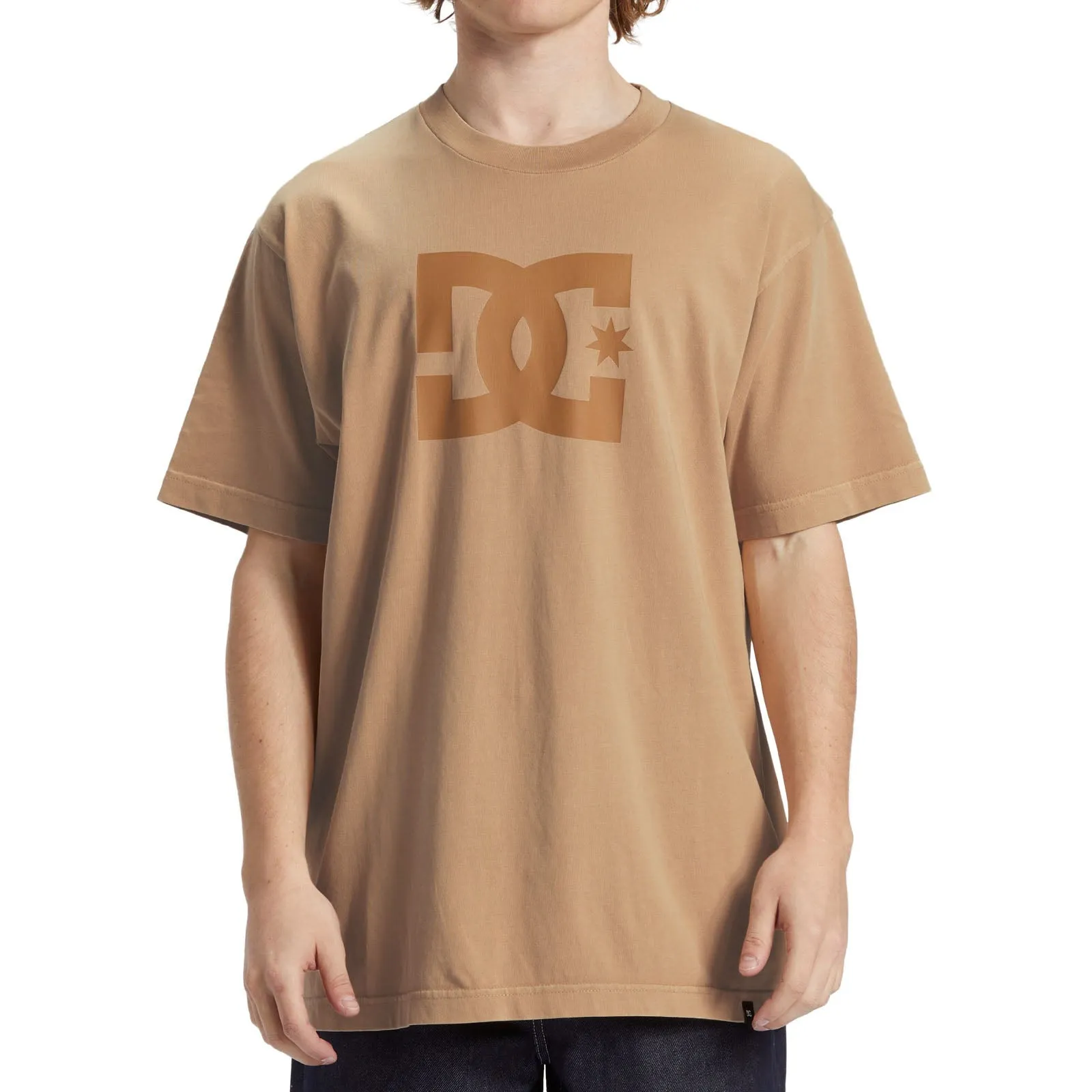 DC Shoes Mens DC Star  Crew Neck Cotton T-Shirt Biodegradable Fiber Composition OEKOTEX Certified Fabric