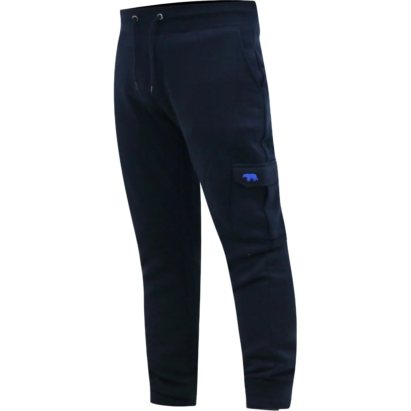 D555 Mens Tilden Big Tall Cargo Pocket Joggers - Navy - 5XL StretchMaterial