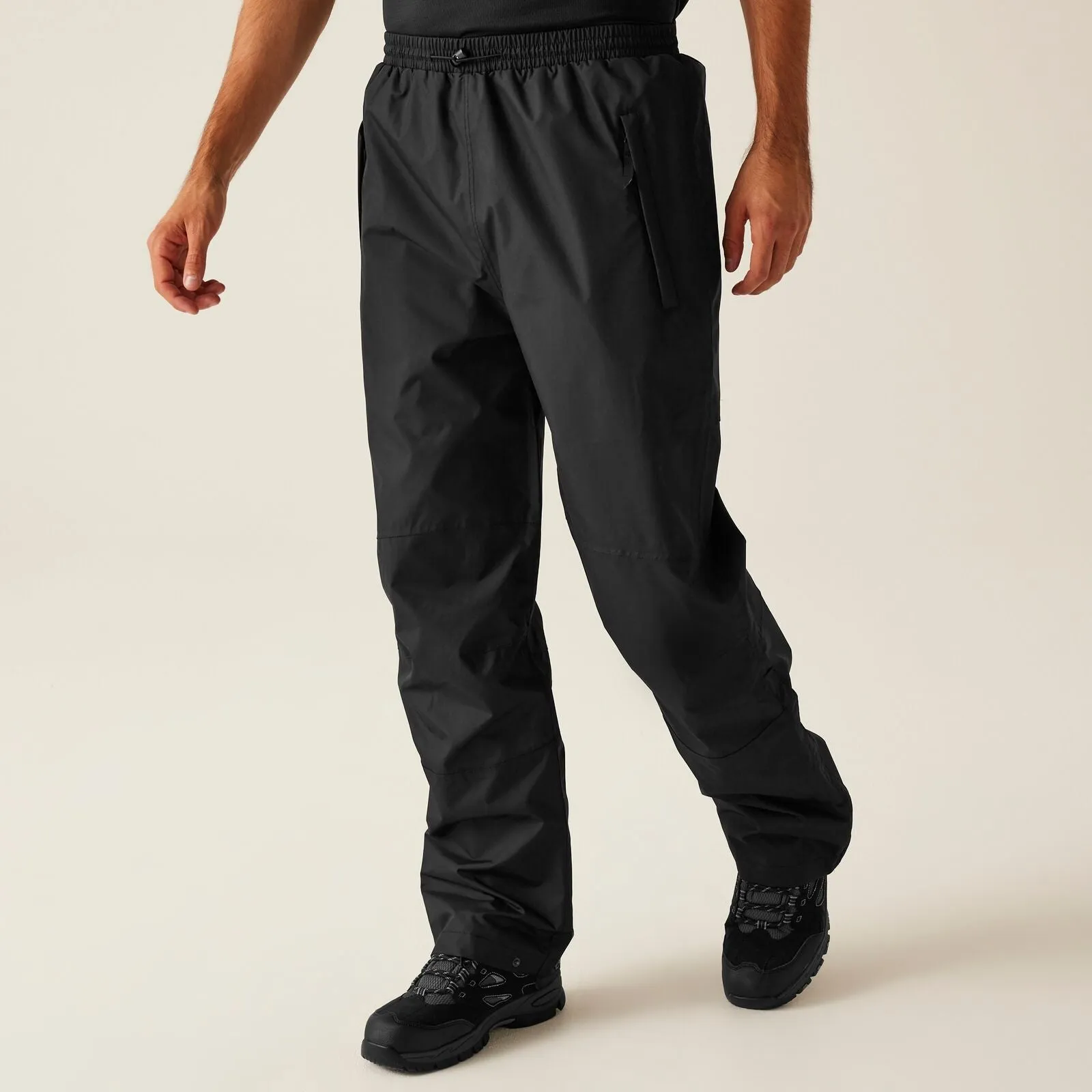 Plaid detail No Gap Waist Construction Regatta Mens Linton Breathable Lined Overtrousers