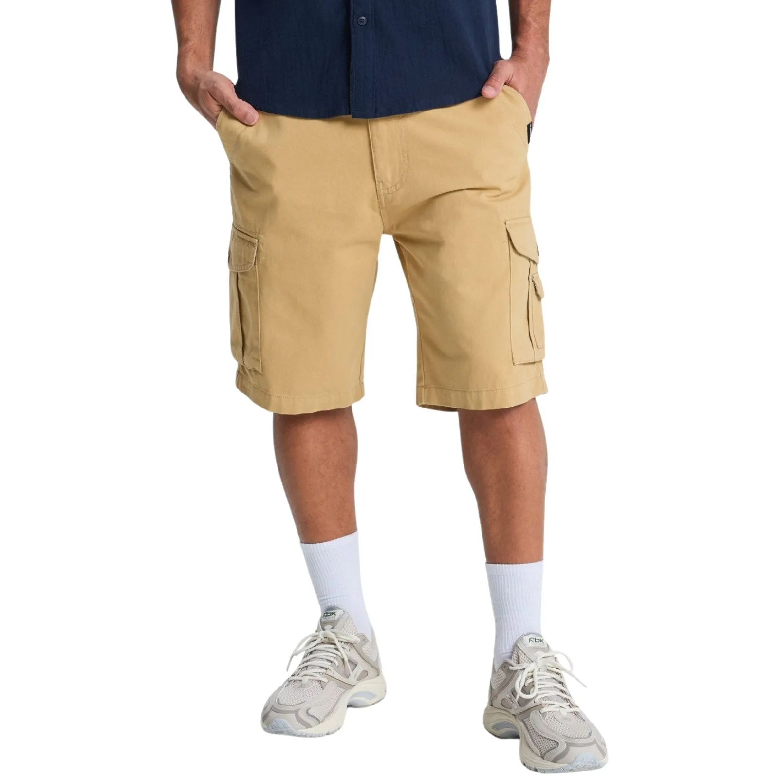 Low Profile Zipper Quick Access Pockets Quiksilver Mens Crucial Battle Cargo Shorts