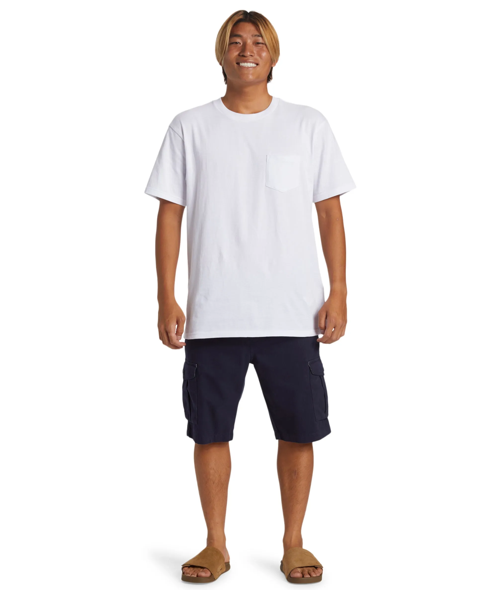 quick-drying Quiksilver Mens Crucial Battle Cargo Walk Short