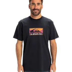 Quiksilver Mens Ev Gradient Box Short Sleeve T-Shirt Non Restrictive Fit